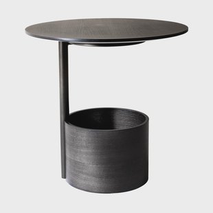 Maze Parasol S salontafel Ø50 cm Dark stained oak