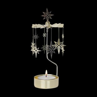 Pluto Design Northern star theelicht carrousel Goud