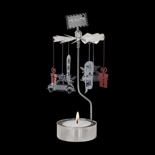 Pluto Design Draaiende waxinelichtjeshouder To Santa Goud