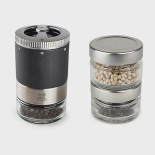 Peugeot Maestro pepermolen 11 cm + 3 soorten peper Graphite