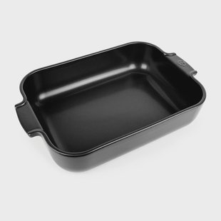 Peugeot Appolia keramieken ovenschaal 29,5x36 cm Satin black