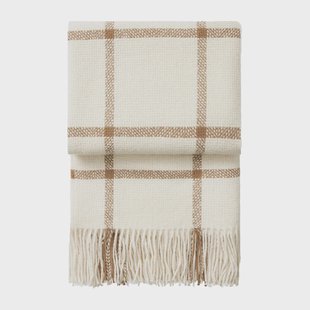 Elvang Denmark Tartan plaid 130x190 cm Ivory