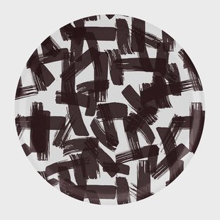 Åry Home Kryss dienblad Ø38 cm Black-white