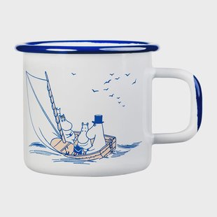 Muurla Moomin geëmailleerde mok 37 cl Sailors