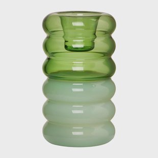 Design Letters Hoop kandelaar Ø3,5x9 cm Green-milky green