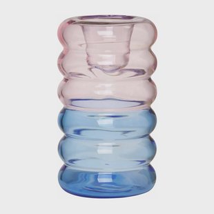 Design Letters Hoop kandelaar Ø3,5x9 cm Pink-blue