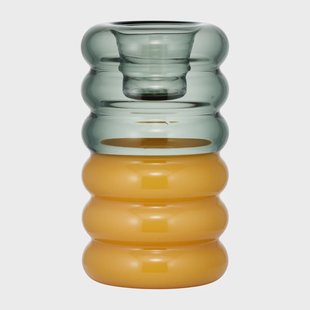 Design Letters Hoop kandelaar Ø3,5x9 cm Smoke-milky yellow