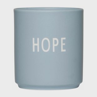 Design Letters Design Letters favoriete mok 25 cl Hope-light blue