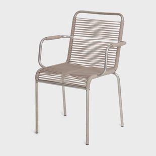 Fiam Mya armstoel aluminium Taupe