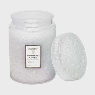 Voluspa Geurkaars in glazen pot 100 uur Sparkling Cuvée