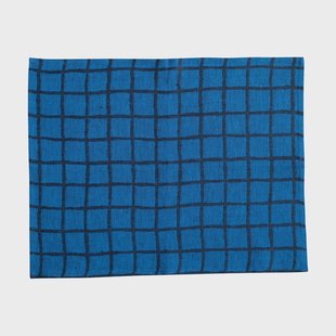 Fine Little Day Geruite placemat Blue-black