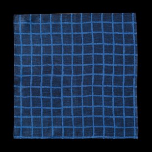 Fine Little Day Geruite jacquardgeweven servet 2-pack Blue-black