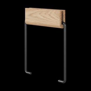 MOEBE Moebe wc-papierhouder Eikenhout-zwart