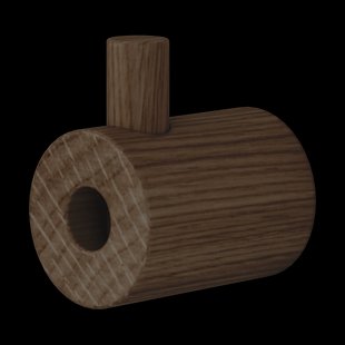 MOEBE Moebe wooden wall hook haak Gerookt eikenhout