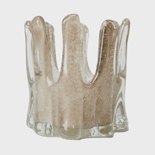 Olsson & Jensen Helix waxinelichtjeshouder Ø14 cm Taupe