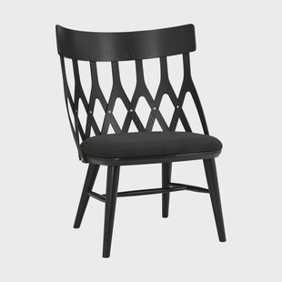 Hans K Y5 loungestoel Zwartgebeitst-zwart kussen