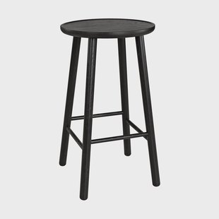 Hans K ZigZag barkruk 63 cm Zwarte beits