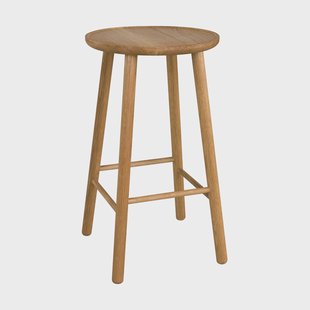 Hans K ZigZag barkruk 63 cm Geolied eikenhout