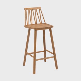 Hans K ZigZag barstoel 63 cm Geolied eikenhout