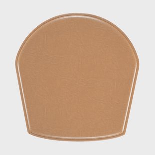 Hans K ZigZag kussen stoel/barstoel met armleuningen Bonded leer camel