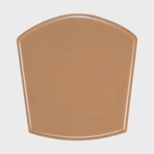 Hans K ZigZag kussen stoel Bonded leer camel