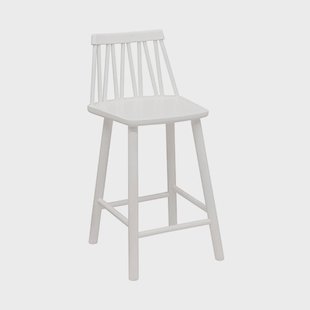 Hans K ZigZag juniorstoel Wit berkenhout