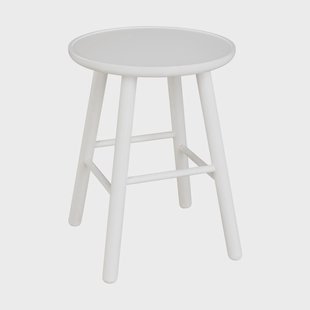 Hans K ZigZag kruk 47cm Wit berkenhout