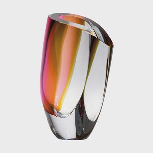 Kosta Boda Mirage vaas 31 cm Grijs-rood