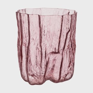 Kosta Boda Crackle vaas 27 cm Roze