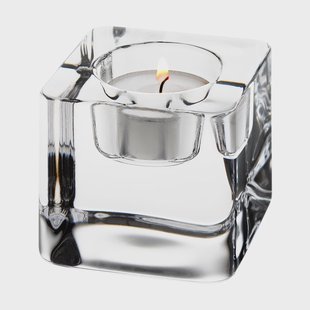 Orrefors Ice cube waxinelichtjeshouder 70 mm Transparant