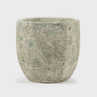 Serax Rustic pot gestreept M 20,5 cm Grey