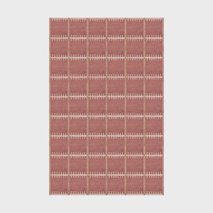 Layered Lilly wollen vloerkleed Claret red, 250x350 cm