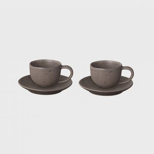blomus Kumi espressokopje met schotel 6 cl 2-pack Espresso