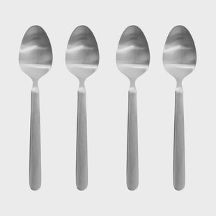 blomus STELLA espressolepel zilver 4-pack 11 cm