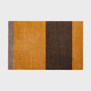 tica copenhagen Stripes deurmat horizontaal Dijon-brown-sand, 60x90 cm