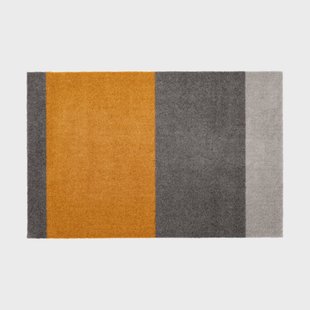 tica copenhagen Stripes deurmat horizontaal Grey-grey-dijon, 60x90 cm