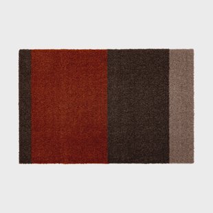 tica copenhagen Stripes deurmat horizontaal Brown-terracotta, 40x60 cm
