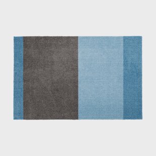tica copenhagen Stripes deurmat horizontaal Blue-steel grey, 60x90 cm
