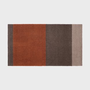 tica copenhagen Stripes gangmat horizontaal Brown-terracotta 67x120 cm
