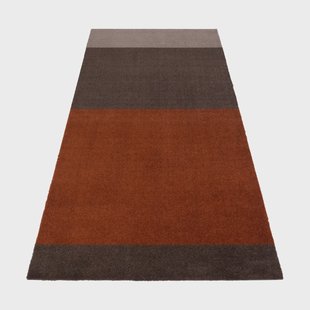 tica copenhagen Stripes gangmat horizontaal Brown-terracotta 90x200 cm