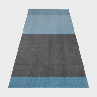 tica copenhagen Stripes gangmat horizontaal Blue-steel grey, 90x200 cm