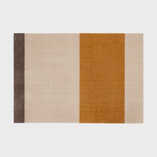 tica copenhagen Stripes gangmat horizontaal Ivory-dijon-brown, 90x130 cm