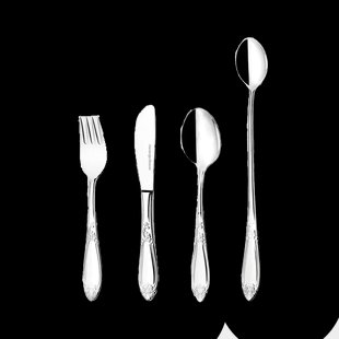 Hardanger Bestikk Nina kinderbestek 4-delig Roestvrij staal