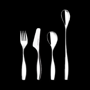 Hardanger Bestikk Julie kinderbestek 4-delig Roestvrij staal