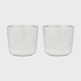 Marimekko Unikko kop zonder oor 20 cl 2-pack White-off white