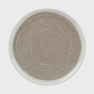 Marimekko Siirtolapuutarha bordje Ø13,5 cm White-beige