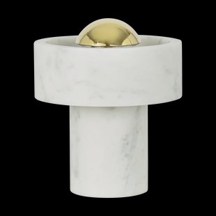 Tom Dixon Stone Portable LED tafellamp 28 cm Marble-gold