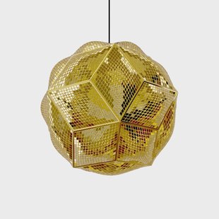 Tom Dixon Puff Pendant hangende plafondlamp Ø45 cm Messing