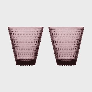 Iittala Kastehelmi glas 30 cl, 2-pack Heide Iittala Kastehelmi glas 30 cl, 2-pack Heide