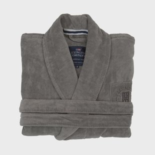 Lexington Hotel Velour ochtendjas L Gray